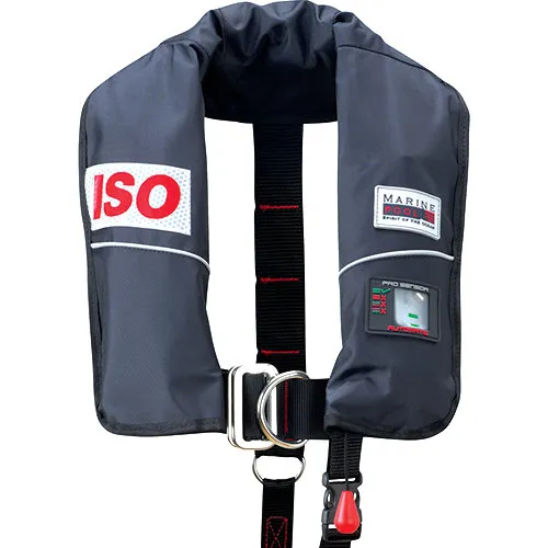 Marinepool Automatic Life Vest ISO Junior with Lifebelt black 150N 20-45kg