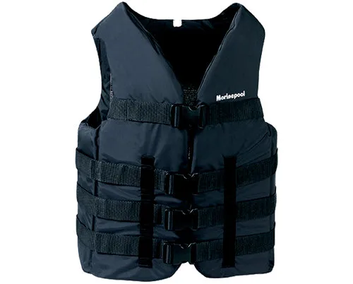 Marinepool Water Ski Vests 4-Strap ISO black | Body Weight: 30-50kg