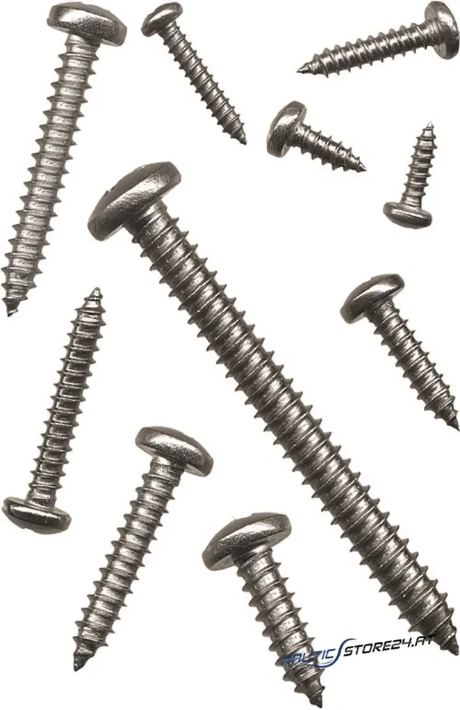 Stainless steel sheet metal screws half round head | Dimensions: 2.9x9.5mm