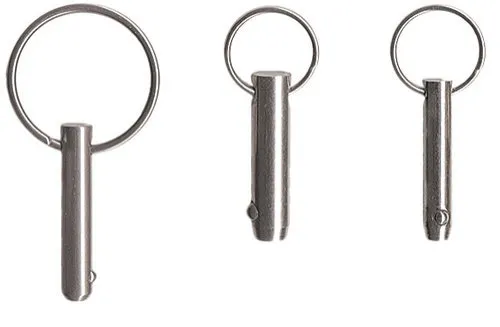 Stainless steel pins with ball lock | Dimensions: 5 x 13 / 28 mm