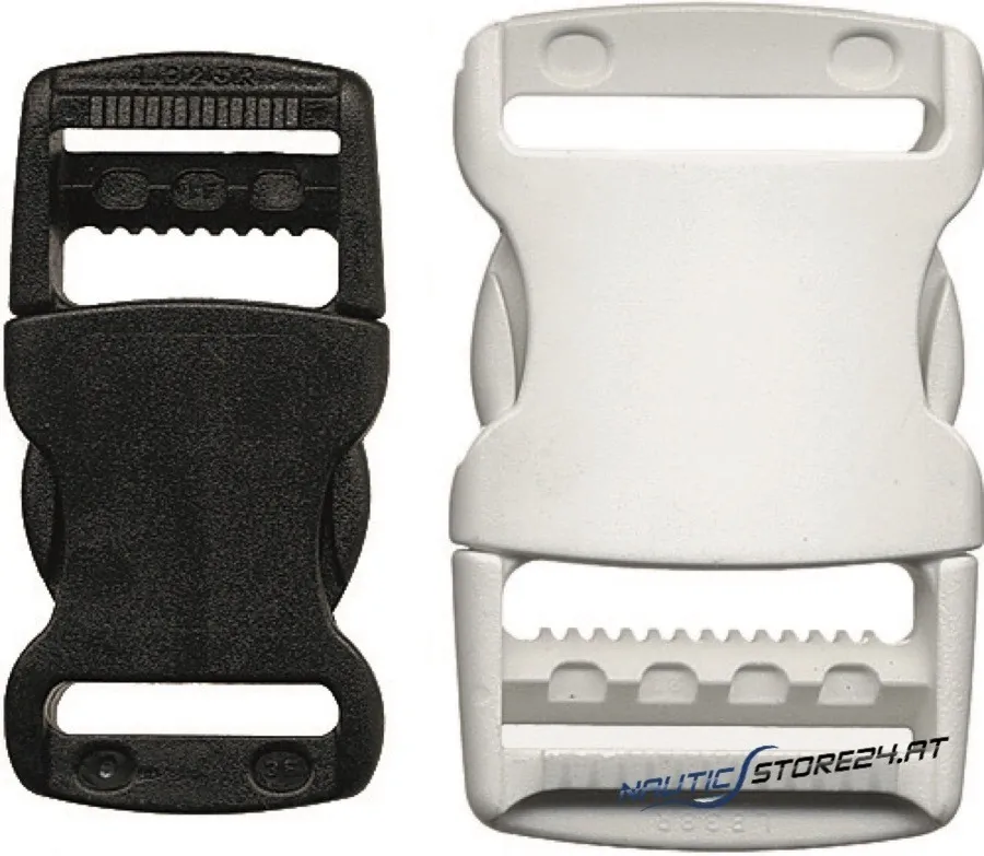 Buckle | Finish: white, 25mm wide