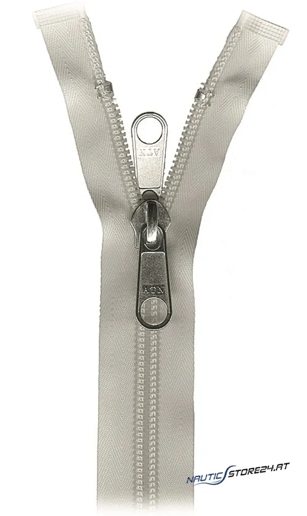 YKK Zipper, White | Length: 0.8 m