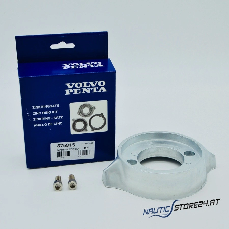 Volvo Penta Zinc Ring Anode Set for Aquamatic Z-Drive – Single Propeller Drive 200–290, SP – Reduction Gearbox for SP 280 / SP 290 (875815)