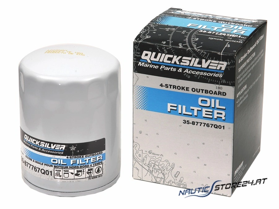 Mercury/Quicksilver Oil Filter for Outboard Verado 4 Cylinder (35-877767Q01)