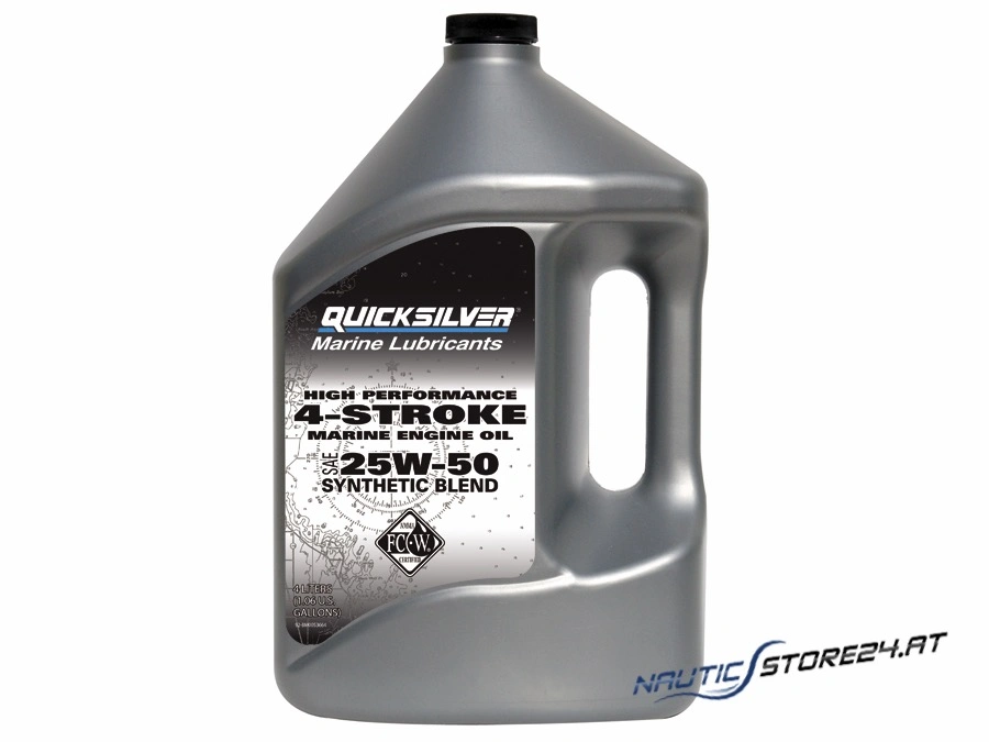 Mercury/Quicksilver Engine Oil 25W-50 Synthetic Blend for Verado 4L (92-858084QE1)