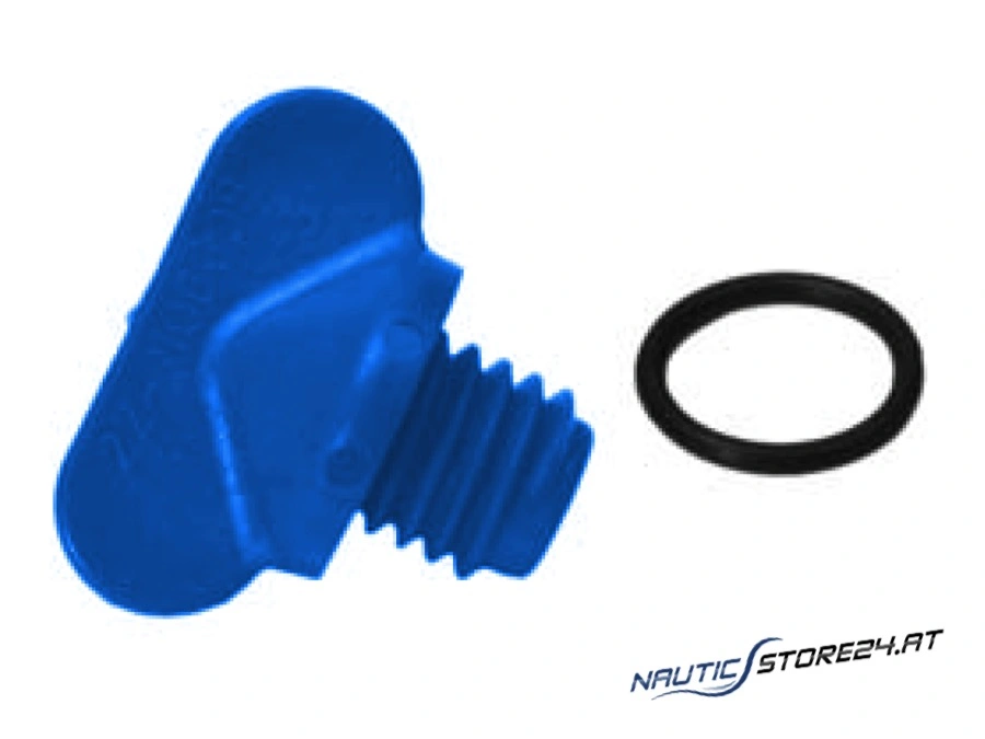 Mercury/Quicksilver drain plug plastic blue (22-806608Q01)