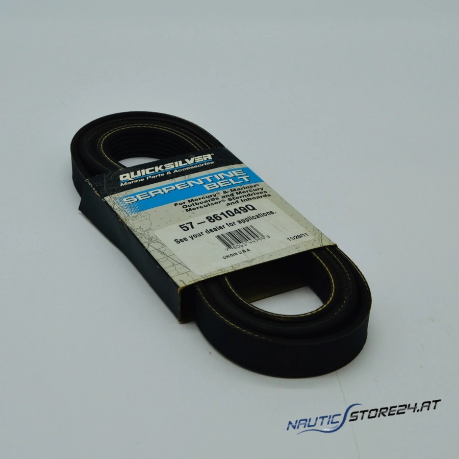 Mercury/Quicksilver V-Ribbed Belt for Mercruiser V8 5.0L/5.7L/6.2L 2649mm (57-861049Q)