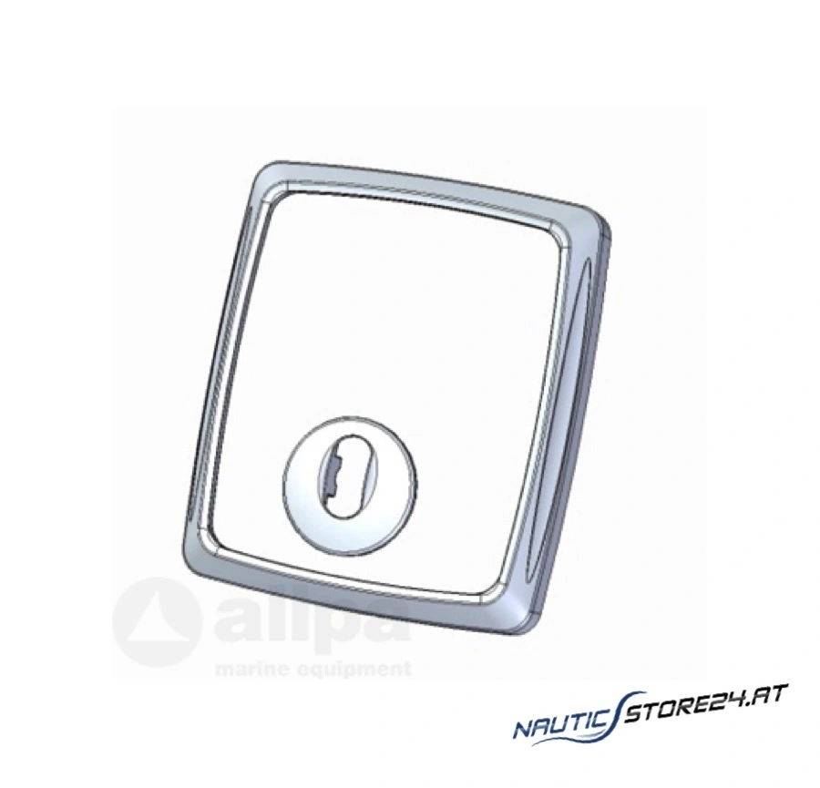 Zipwake frame for control panel in aluminium look