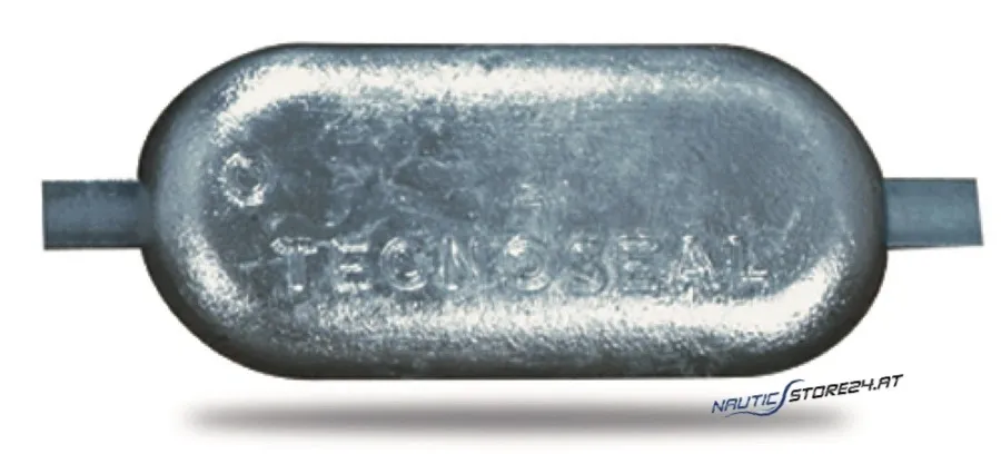 Tecnoseal Zinc Flat Anode Various Sizes | Version: Height 40mm, Length 300mm, Width 80mm, Weight 5kg