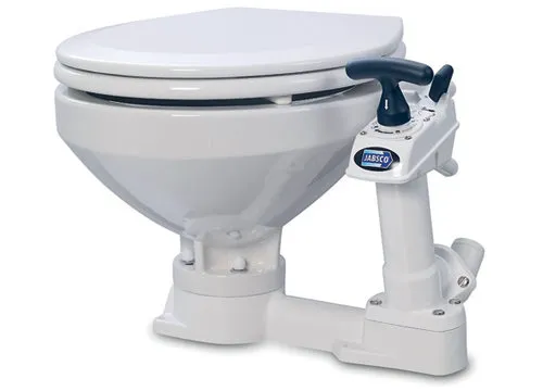 Jabsco Toilet with Hand Pump | Version: Regular, Height 350mm, Width 470mm, Depth 480mm