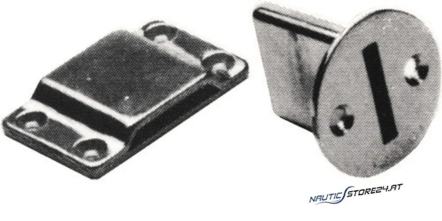 Brackets for stirrup linkage - MS chrome plated | Version: Bracket side mount