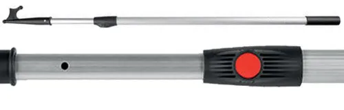 Telescopic boat hook with locking mechanism aluminium, PVC black