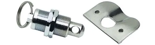 Locker closure with counter plate Niro