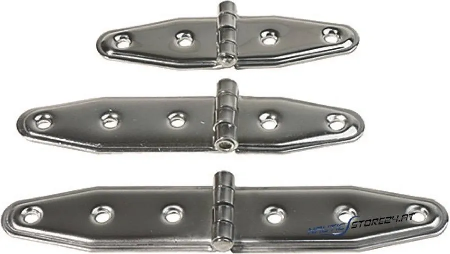 Stainless steel hinge series 28 | Design: material thickness 2mm, length 100mm, width 28mm