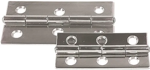 Stainless steel hinge series flat | Design: material thickness 1.5mm, length 30mm, width 60mm