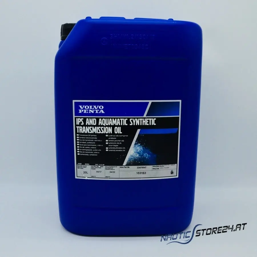 Volvo Penta IPS And Aquamatic Transmission Oil Synthetic 75W-90 20L (22479647) has been replaced by (22479647)